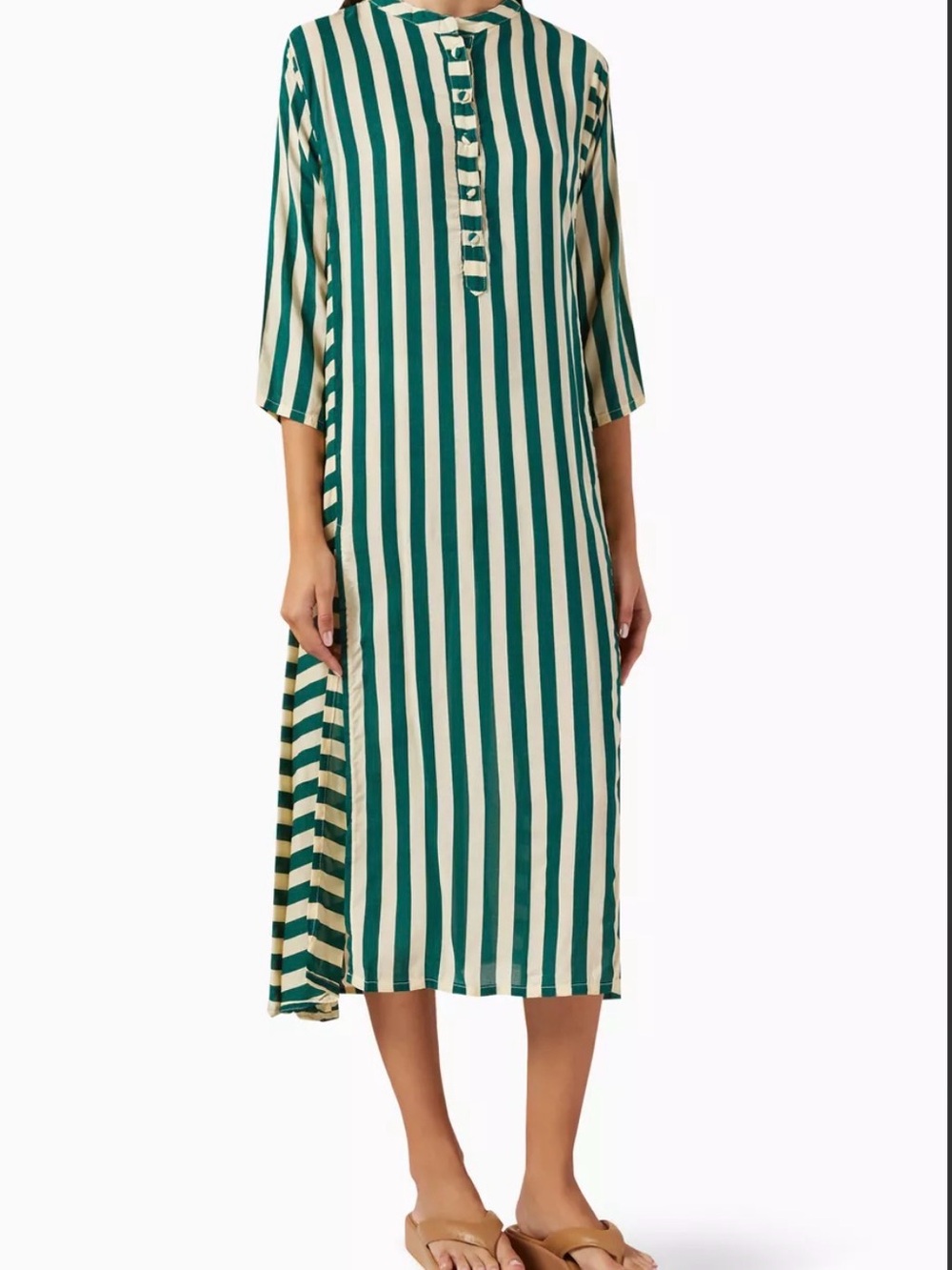 Natalie Martin Isobel Striped Midi Dress